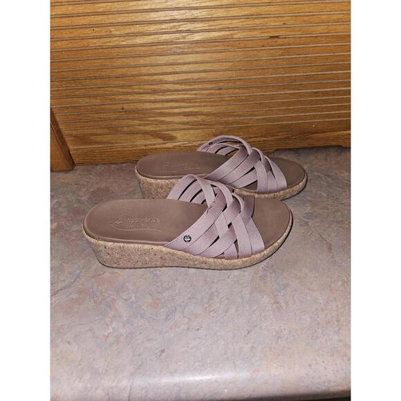 Skechers Womens Arch Fit Beverlee Comfort Wedge Sandals NWOT - Picture 3 of 8
